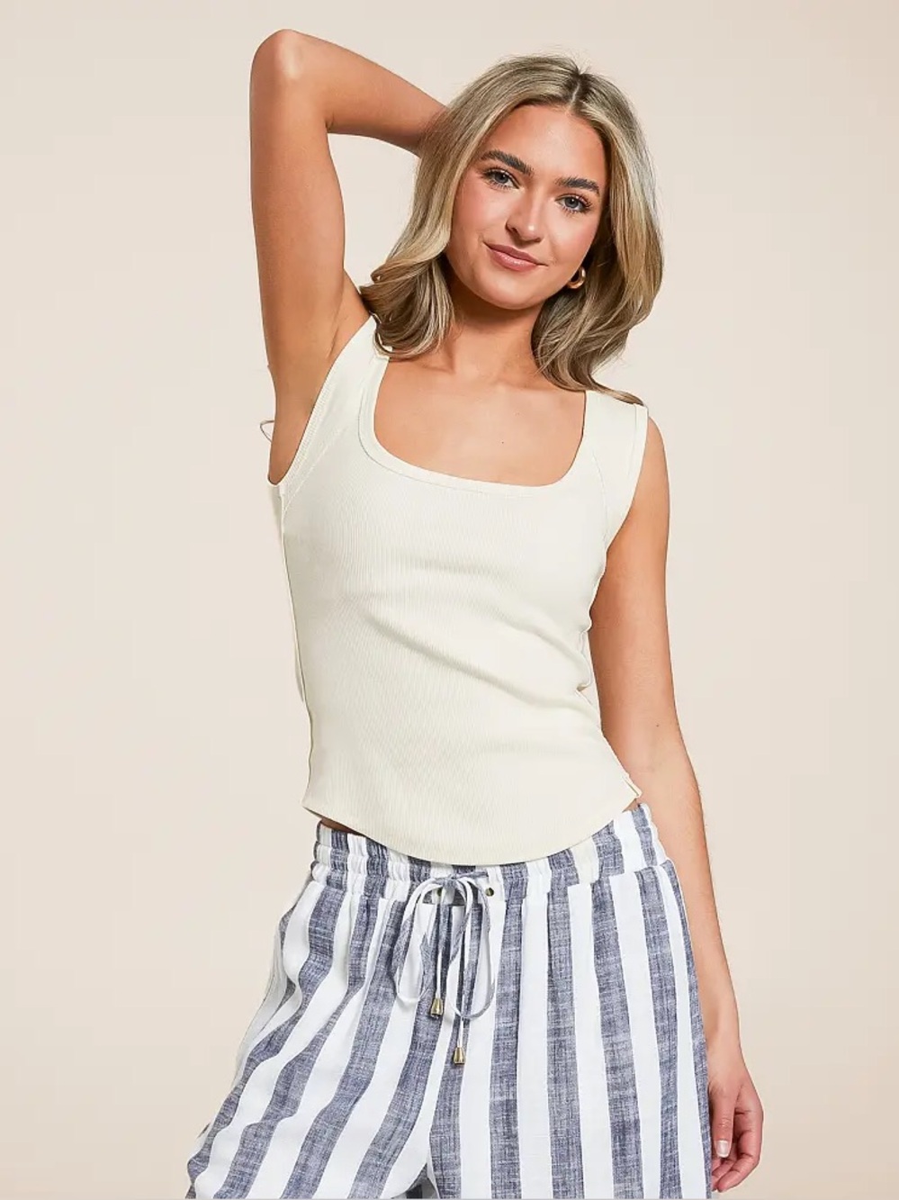 Free People Hummingbird Tank Top in Ivory